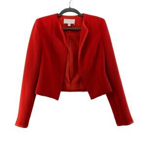 Boss Hugo Boss Jerusa Cropped Jacket in Orange Sz 2